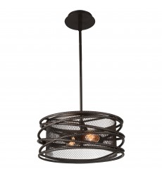  Darya 2 Light Pendant With Brown Finish (9700P15-2-197) - CWI