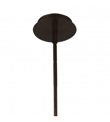  Darya 6 Light Up Chandelier With Brown Finish (9700P15-6-197) - CWI