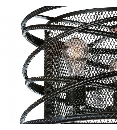  Darya 3 Light Up Chandelier With Brown Finish (9700P18-3-197) - CWI