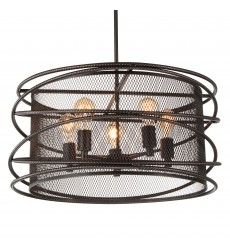  Darya 5 Light Up Pendant With Brown Finish (9700P22-5-197) - CWI