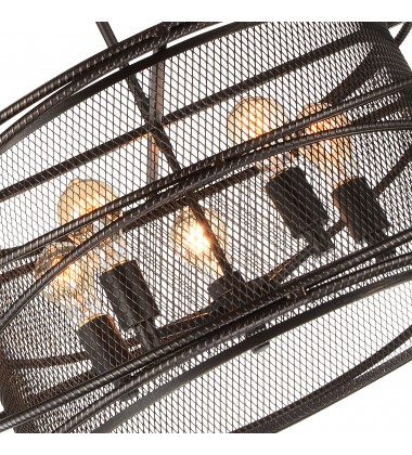  Darya 5 Light Up Pendant With Brown Finish (9700P22-5-197) - CWI