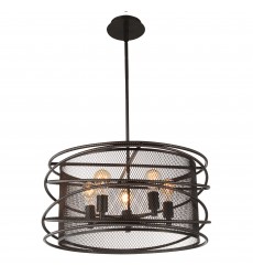  Darya 5 Light Up Pendant With Brown Finish (9700P22-5-197) - CWI