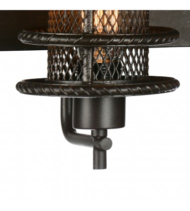  Darya 3 Light Wall Sconce With Brown Finish (9700W24-3-197) - CWI