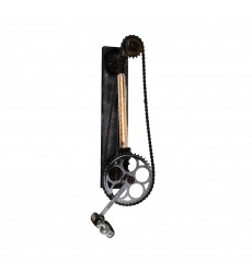  Bici 1 Light Wall Sconce With Silver Gray Finish (9707W8-187) - CWI