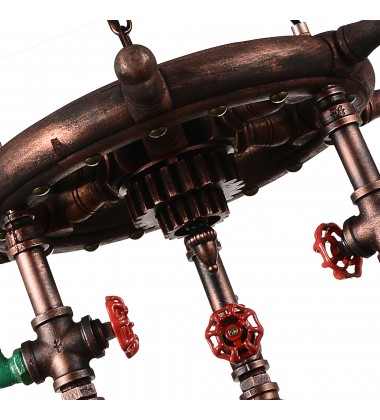  Manor 3 Light Down Chandelier With Speckled copper Finish (9718P22-3-210-A) - CWI