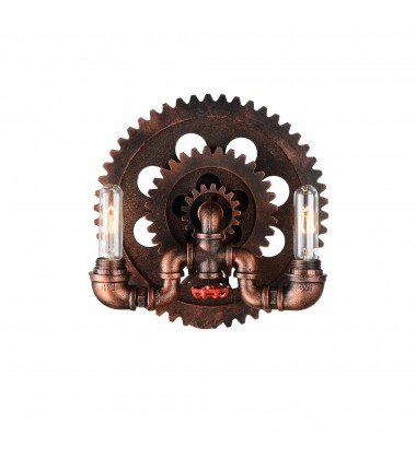  Manchi 2 Light Wall Sconce With Blackened Red Finish (9728W13-2-210) - CWI