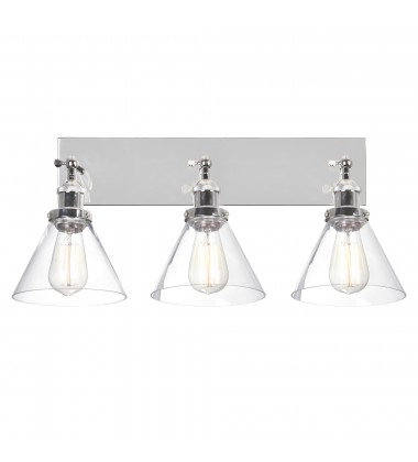  Eustis 3 Light Wall Sconce With Polished Nickel Finish (9735W24-3-613) - CWI