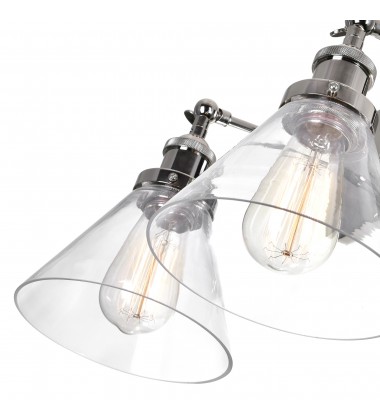  Eustis 3 Light Wall Sconce With Polished Nickel Finish (9735W24-3-613) - CWI