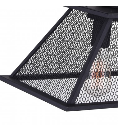  Savill 3 Light Island Chandelier With Reddish Black Finish (9745P24-3-219) - CWI