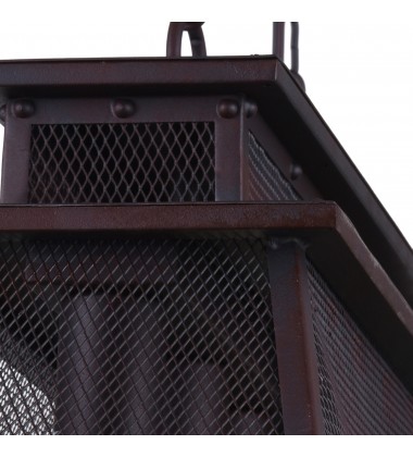  Savill 5 Light Island Chandelier With Reddish Black Finish (9745P32-5-219) - CWI