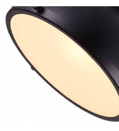 Strum 1 Light Down Pendant With Black Finish (9760P12-1-101) - CWI