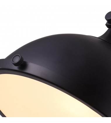  Strum 1 Light Down Pendant With Black Finish (9760P12-1-101) - CWI