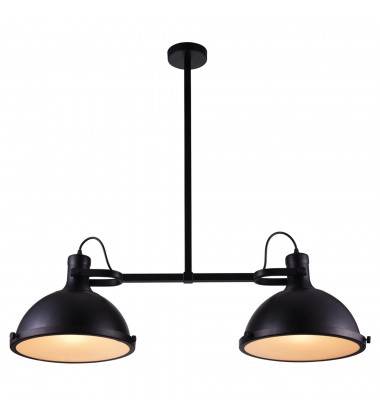  Strum 2 Light Island Chandelier With Black Finish (9760P37-2-101) - CWI