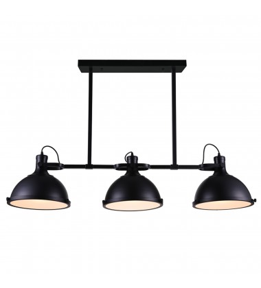  Strum 3 Light Island Chandelier With Black Finish (9760P50-3-101) - CWI