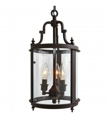  Desire 3 Light Drum Shade Mini Pendant With Oil Rubbed Bronze Finish (9809P9-3-109) - CWI
