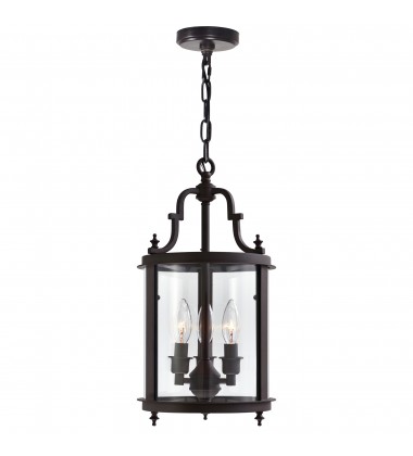  Desire 3 Light Drum Shade Mini Pendant With Oil Rubbed Bronze Finish (9809P9-3-109) - CWI