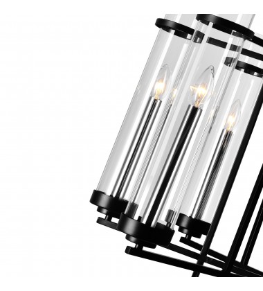  Sierra 8 Light Up Chandelier With Black Finish (9827P26-8-101) - CWI
