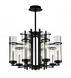  Sierra 8 Light Up Chandelier With Black Finish (9827P26-8-101) - CWI