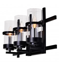 Sierra 3 Light Wall Sconce With Black Finish (9827W21-3-101) - CWI
