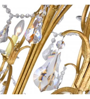 Electra 12 Light Up Chandelier With Oxidized Bronze Finish (9836P37-12-125) - CWI Electra 12 Light Up Chandelier With Oxidized Bronze Finish (9836P37-12-125) - CWI