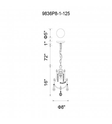 Electra 1 Light Up Mini Pendant With Oxidized Bronze Finish (9836P8-1-125) - CWI Electra 1 Light Up Mini Pendant With Oxidized Bronze Finish (9836P8-1-125) - CWI