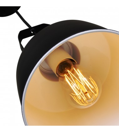  Elisa 1 Light Down Pendant With Black Finish (9845P10-101) - CWI