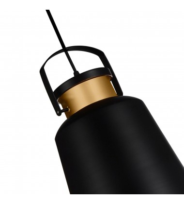  Elisa 1 Light Down Pendant With Black Finish (9845P10-101) - CWI