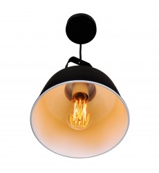  Elisa 1 Light Down Pendant With Black Finish (9845P9-101) - CWI