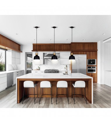 Elisa 1 Light Down Pendant With Black Finish (9845P9-101) - CWI Elisa 1 Light Down Pendant With Black Finish (9845P9-101) - CWI