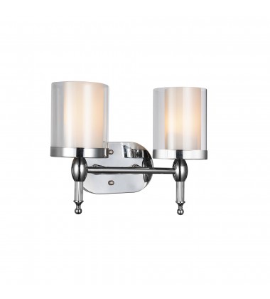  Maybelle 2 Light Vanity Light With Chrome Finish (9851W14-2-601) - CWI