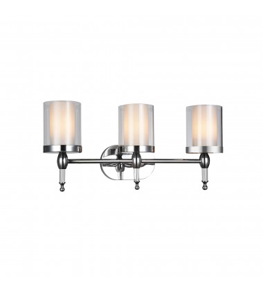  Maybelle 3 Light Vanity Light With Chrome Finish (9851W24-3-601) - CWI