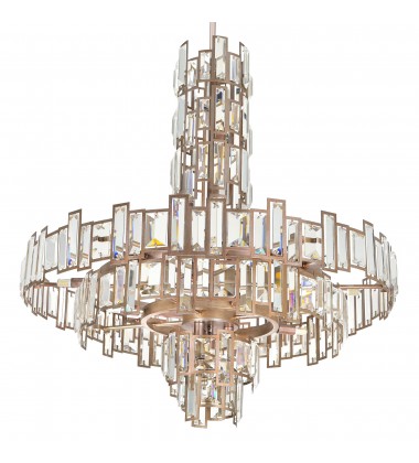  Quida 18 Light Down Chandelier With Champagne Finish (9903P30-18-193) - CWI