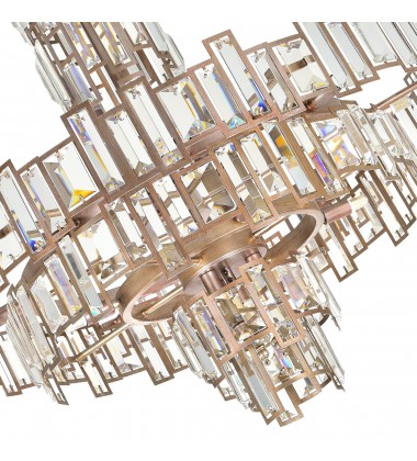  Quida 18 Light Down Chandelier With Champagne Finish (9903P30-18-193) - CWI