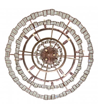  Quida 18 Light Down Chandelier With Champagne Finish (9903P30-18-193) - CWI