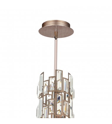  Quida 18 Light Down Chandelier With Champagne Finish (9903P30-18-193) - CWI