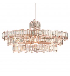  Quida 21 Light Down Chandelier With Champagne Finish (9903P44-21-193) - CWI