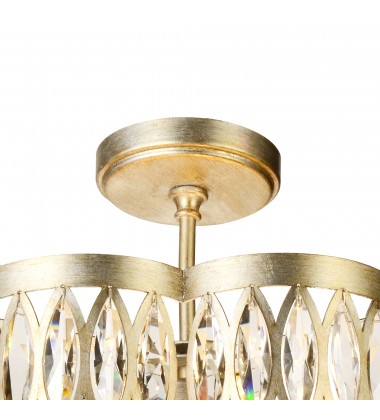  Nova 6 Light Chandelier With Champagne Finish (9906P16-6-208) - CWI