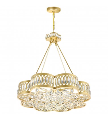  Nova 8 Light Chandelier With Champagne Finish (9906P31-8-208) - CWI