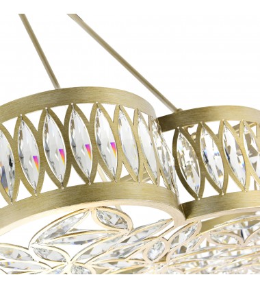  Nova 8 Light Chandelier With Champagne Finish (9906P31-8-208) - CWI