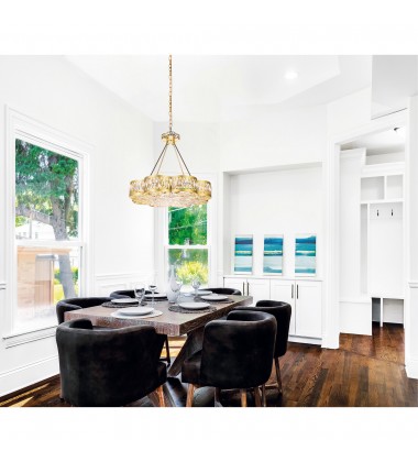  Nova 8 Light Chandelier With Champagne Finish (9906P31-8-208) - CWI