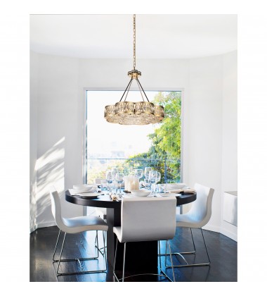  Nova 8 Light Chandelier With Champagne Finish (9906P31-8-208) - CWI