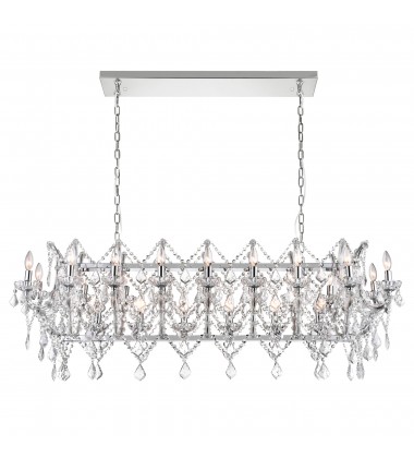 Aleka 24 Light Candle Chandelier With Chrome Finish (9910P58-24-601) - CWI Aleka 24 Light Candle Chandelier With Chrome Finish (9910P58-24-601) - CWI
