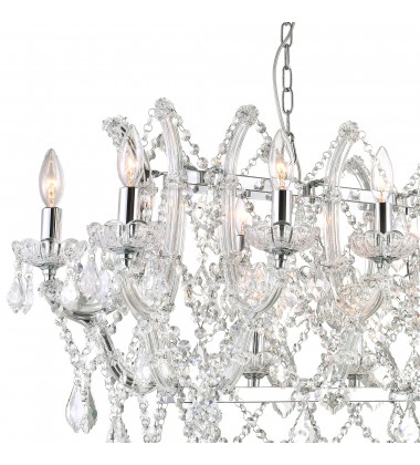 Aleka 24 Light Candle Chandelier With Chrome Finish (9910P58-24-601) - CWI Aleka 24 Light Candle Chandelier With Chrome Finish (9910P58-24-601) - CWI