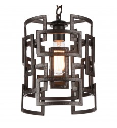  Litani 1 Light Down Chandelier With Brown Finish (9913P10-1-205) - CWI