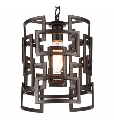 Litani 1 Light Down Chandelier With Brown Finish (9913P10-1-205) - CWI Litani 1 Light Down Chandelier With Brown Finish (9913P10-1-205) - CWI