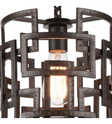 Litani 1 Light Down Chandelier With Brown Finish (9913P10-1-205) - CWI Litani 1 Light Down Chandelier With Brown Finish (9913P10-1-205) - CWI