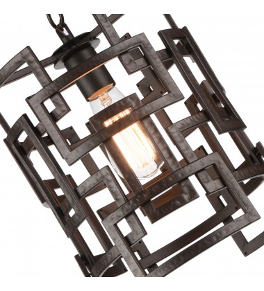 Litani 1 Light Down Chandelier With Brown Finish (9913P10-1-205) - CWI Litani 1 Light Down Chandelier With Brown Finish (9913P10-1-205) - CWI