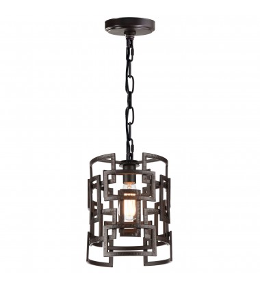  Litani 1 Light Down Chandelier With Brown Finish (9913P10-1-205) - CWI