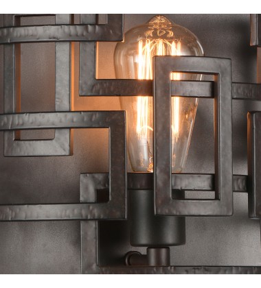 Litani 1 Light Wall Sconce With Brown Finish (9913W10-1-205) - CWI Litani 1 Light Wall Sconce With Brown Finish (9913W10-1-205) - CWI