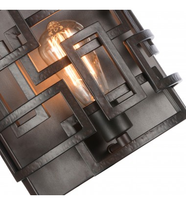 Litani 1 Light Wall Sconce With Brown Finish (9913W10-1-205) - CWI Litani 1 Light Wall Sconce With Brown Finish (9913W10-1-205) - CWI